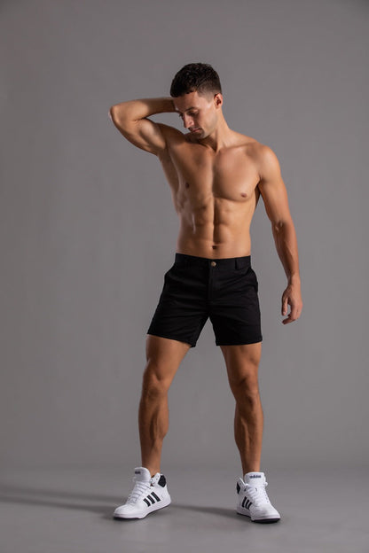 Men's Shorts With Pockets Fashion Summer Button Beach Pants