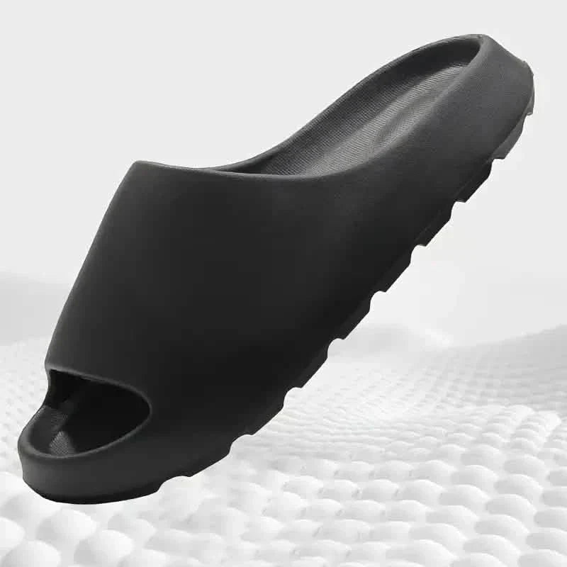Unisex Soft Slippers, Comfortable Indoor/Outdoor Slide Sandals, Non-slip Textured Design Footwear