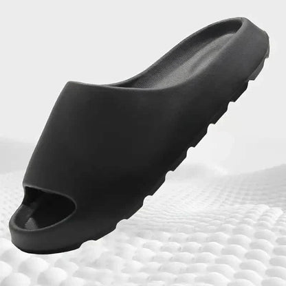 Unisex Soft Slippers, Comfortable Indoor/Outdoor Slide Sandals, Non-slip Textured Design Footwear