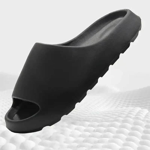 Unisex Soft Slippers, Comfortable Indoor/Outdoor Slide Sandals, Non-slip Textured Design Footwear
