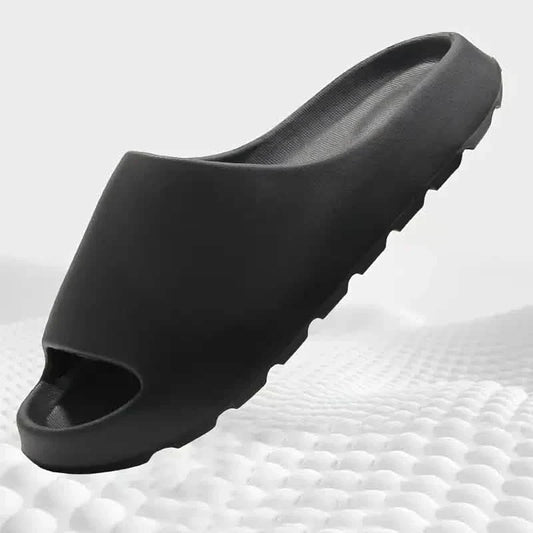 Unisex Soft Slippers, Comfortable Indoor/Outdoor Slide Sandals, Non-slip Textured Design Footwear